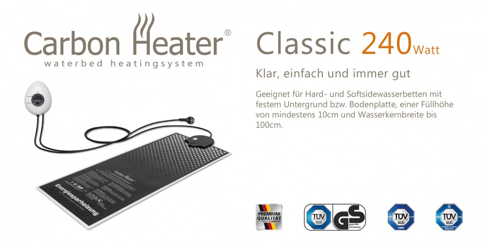 Wasserbett Heizung Carbon Heater Classic Wasserbett Heizung Carbon Heater Classic